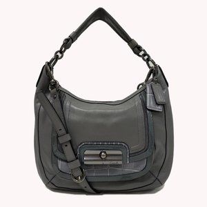 Coach 18287 Kristin Spectator Grey Embossed Bag
